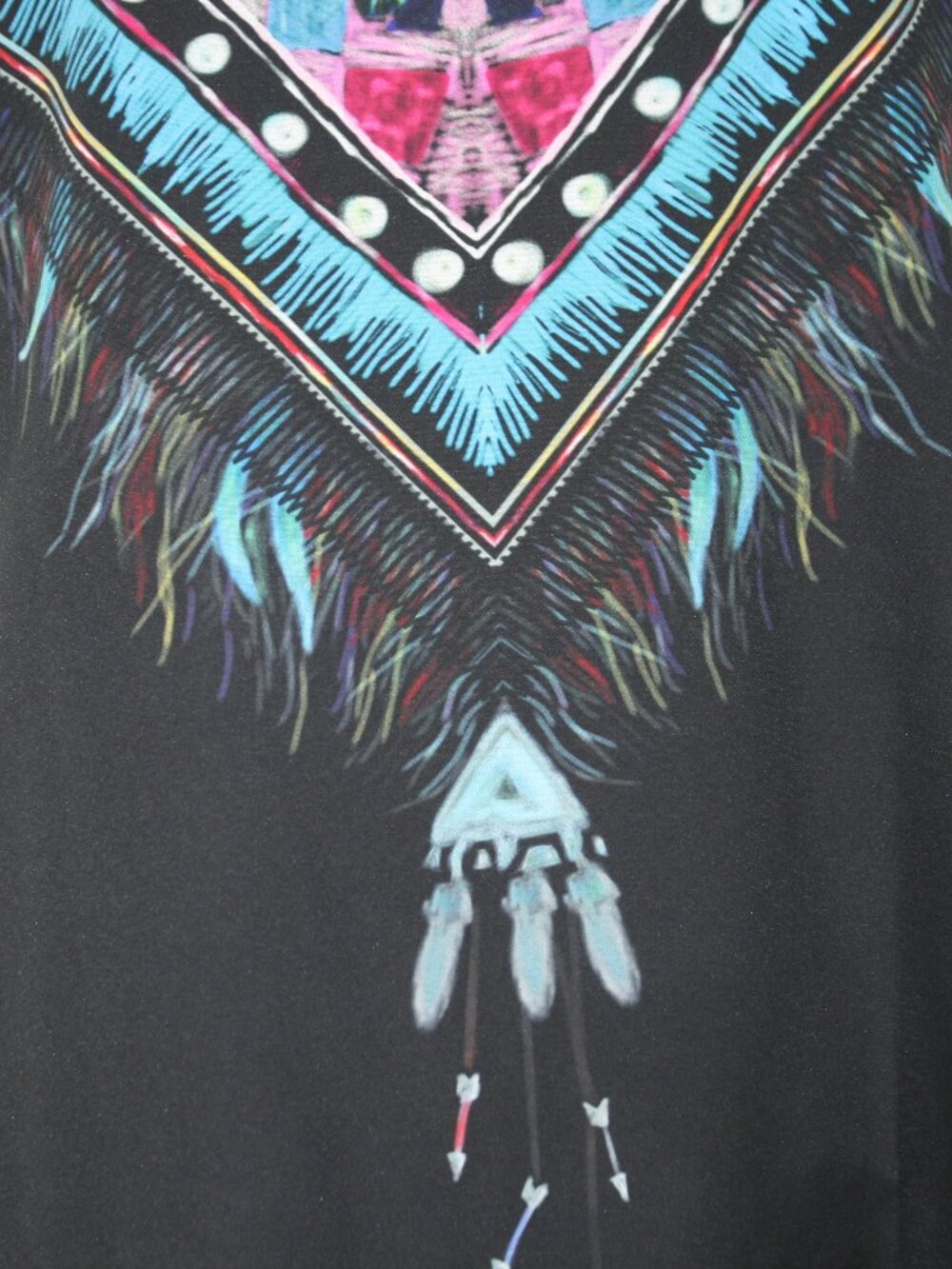 Dress Sleeveless Graphic Feather Print Colorful Shift Summer Lightweight SM - Picture 2 of 14